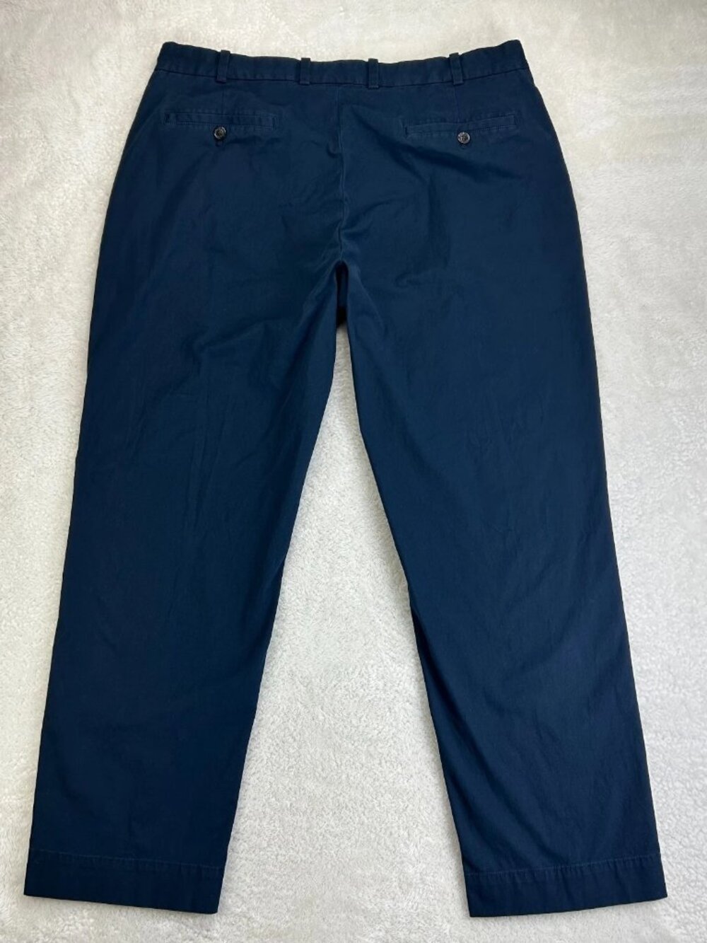 Brooks Brothers Chino Pants Mens 38x30 Blue‎ Stretch Straight Flat Front Formal - Picture 2 of 14